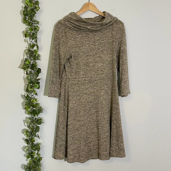 SJS Dresses & Skirts - SJS |  SWEATER DRESS SIZE L TAN
